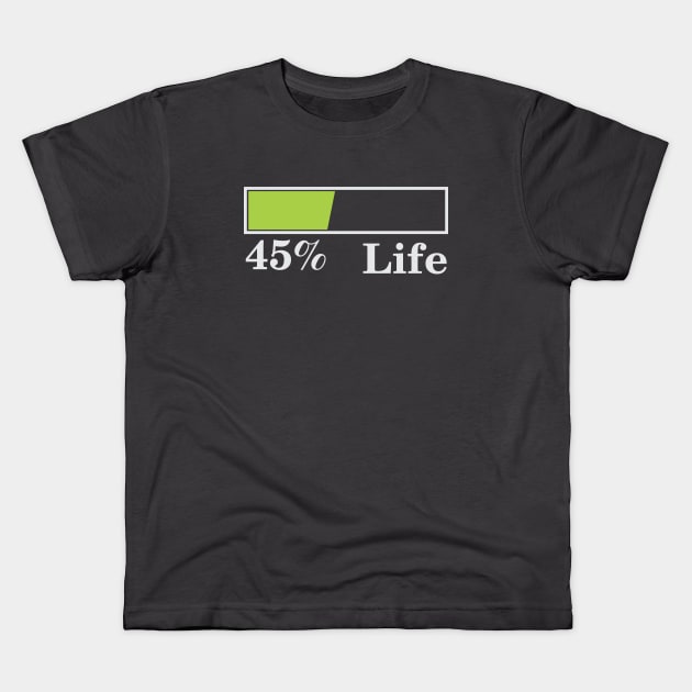 45% Life Kids T-Shirt by Qasim